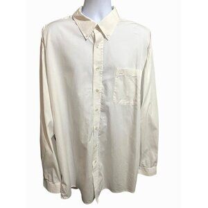 Cinch Western Shirt Mens XXL Button‎ White Long Sleeve Dress Rodeo